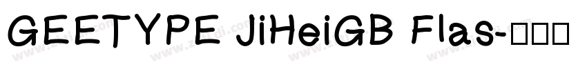 GEETYPE JiHeiGB Flas字体转换
